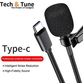 Lavalier Microphone JH-042 Type C Omni Directional Condenser Superb Sound for Audio and Video Recording