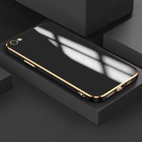 Hontinga for Vivo V5S Luxury 6D Plating Soft Casing Silicone Square Frame Phone Case Shiny Bling Back Cover