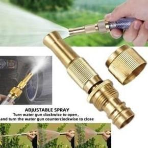 High Pressure Water Gun Household Pure Copper Direct Spray Gun Flower Watering Tool Adjustable Pressure Washer