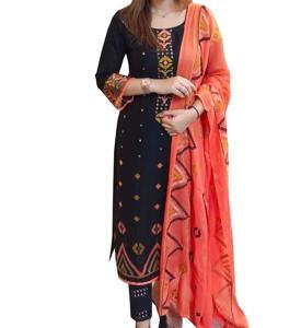 Unstitched Printed Lawn Boutiques Latest Design Purnima Cotton Three Piece For Women Stylish Salwar Kameez 3Pcs Magenta Color - Dress For Girls