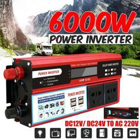 6000W DC12V to AC220V Power Inverter Digital Display With 4 USB Interface -