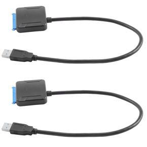 2X SATA to USB 3.0 2.5/3.5 HDD SSD Hard Drive Converter Cable Line Adapter