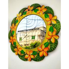 Hand painting wooden exclusive wall mirror big size wall mirror