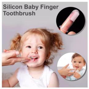 Baby Finger Brush & First Silicone Toothbrush Set for Toddler Teething