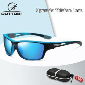 Outtobe Polarized Sunglasses Men Sunglasses Outdoor Sports Glasses UV400 Lightweight Clean Vision Sunglasses Cycling Riding Running Glasses for Men Women