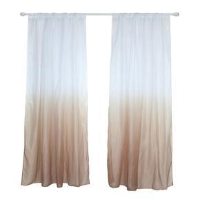 Modern Gradient Color Window Tulle Curtain Sheer Drape Valance Bedroom Decor