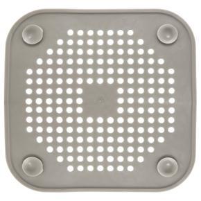 BRADOO 3X Square Drain Cover for Shower Drain Hair Catcher Flat Silicone Plug for Bathroom and Kitchen Filter Shower Drain