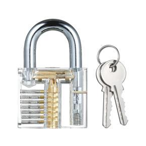 Training Transparent Padlock Visible Padlocks Lock Picking Tool Practice Locksmith Tools Lockpicking Set for Beginners Professionals Kids