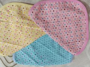 Pack Of 3 - Baby Napkin - Romaal - Handkerchief - Best Quality - Multicolors - Cotton Stuff
