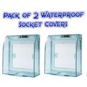 Pack of 2 Waterproof/Child Safety Socket Covers