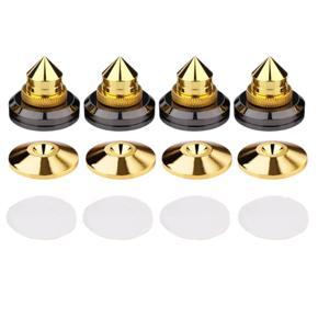 Shock absorber set-4 x shoes feet 4 x Slip mat 4 x double-sided tape-Gold