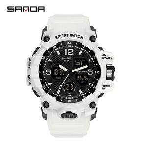 SANDA brand men's watch sports digital watch men's multi-function watch luxury shockproof fashion outdoor swimming waterproof watch