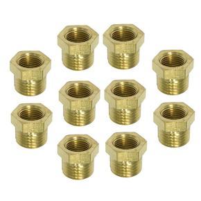 10PCS 1/8 Male x 1/4 Inch Brass Flare Female Pipe Adapter Fitting
