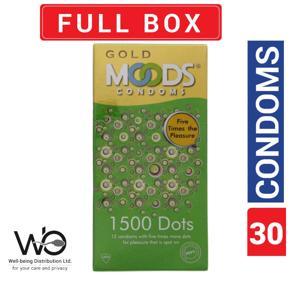 Moods Gold Condom 1500 Dots - Full Box - 3x10=30pcs