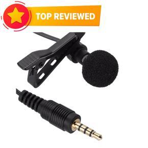 3.5mm Jack Microphone Tie Clip-on Lapel Mikrofon Microfono Mic for Mobile Phone