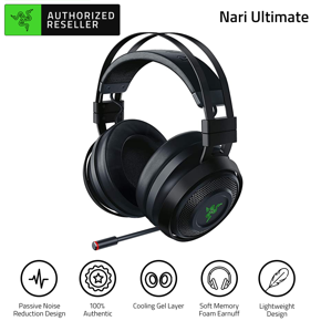 Razer Nari Ultimate Gaming Headset 7.1 Surround Sound Wireless Earphone Replacement for PC, PS4, Mac, Mobile Devices
