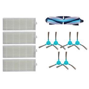 1Set Replace the Main Brush for the Cecotec Conga 1390 Cecotec Conga 1290 Robotic Vacuum Cleaner & 4 Pcs Filters Replace for Conga Series 1290 Y 1390 Sweeper Machine Accessories