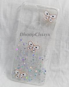 OPPO A15 / OPPO A15s - Luxury Clear Crystal Glitter Soft Sparkle Soft Silicone Butterfly Case Cover