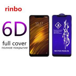 For Xiaomi Poco F1 Rinbo Type Tempered Glass Screen Protector (Better than 6D/9D/11D)- Black