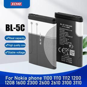 BL-5C BL5C 1020mAh Battery For Nokia Mobile Phone Nokia 1100 6600 6230 1108 1112 1200 2700 n70 n91 N-Gage Replacement Battery