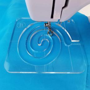 Quilting Presser Feet, Round Ruler Foot for Frame, Free Motion Darning Fits Domestic Sewing Machines Low Shank-Open Toe