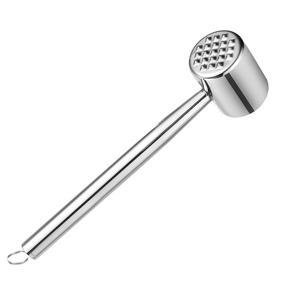 BRADOO Stainless Steel Meat Tenderizer Mallet Double-Sided Meat Hammer Steak Hammer Beef Hammer Kitchen Cooking Tools