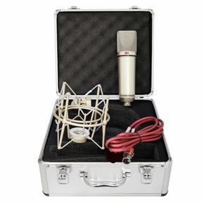 U87 Microphone Voice Microphone Mini Host Device Condenser Microphone Live Microphone for Live/Show, White