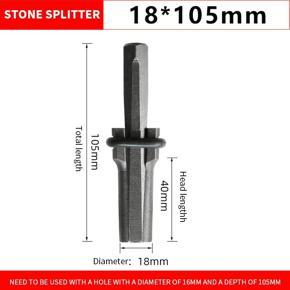 DASI 16/18mm Stone Splitting Wedge Plug Wedge Stone Separation Tool Feather Shims Concrete Rock Marble Stone Splitting Hand Tool