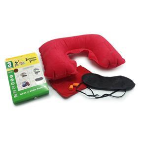4 in 1 inflatable Travelling Pillow Set with eye mask, Ear plug & Pouch