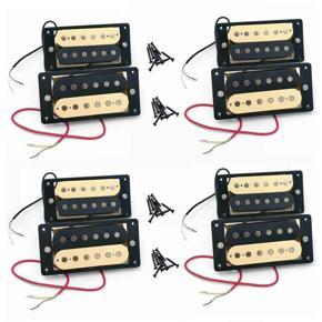 ARELENE 8Pcs Electric Guitar Pickups 50/52 Zebra Faced Humbucker Double Coil Electric Guitar Pickups