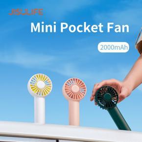 Mini Pockt Fan Silence Portable USB kipas Rechargeable Handheld Vertical Air Cooler 2000 mAH