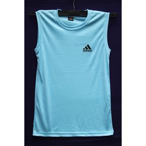 Sky Blue Sleeveless T-Shirt for Men(Megi Hata) imported by BUYFAST