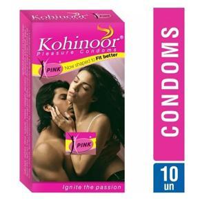 Kohinoor Pink Fit Better Condoms - 10 Pcs Pack