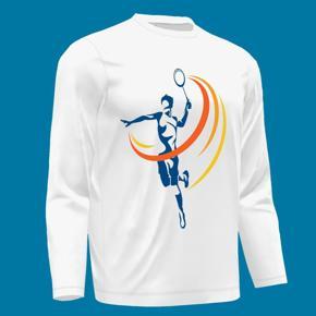 Badminton 4 Full Sleeve T-shirt For Men