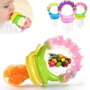 Silicone Baby Fruit Feeding Pacifier - Multicolor