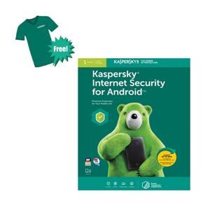 Kaspersky Internet Security For Android (1 Device 1 Year License) with free Tea shirt