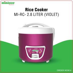 MINISTER Rice Cooker- MI-RC- 2.8 LITER Violet