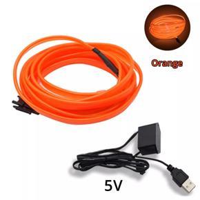 3M USB Car Interior Atmosphere Neon Light LED Ambient Decorative Lamp Flexible EL Wire Strip Rope Tube Auto DIY Decor