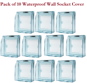 Pack of 10 Waterproof Child Safety Socket Covers