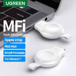 UGREEN USB-A USB-C Portable Wireless MFi Magnetic Charger for Apple Watch Series 7 6 5 4 3 2 1