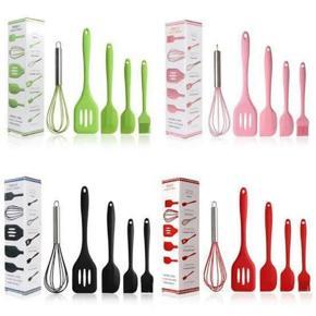 5 Pieces Silicone Baking Utensil Set