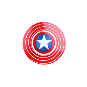 Metal Fidget Spinner Spinner Toy Captain America Shield by Dhaka Shopping zone
