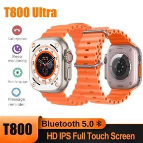 T800 Ultra Smartwatch 1.99'' Full Touch HD Screen Men Watch IP67 Waterproof Bluetooth Call Heart Rate Sleep Monitoring Women Smart Watch Wireless Charging