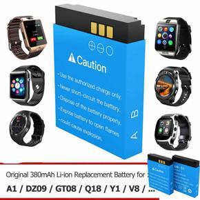 Smart Watch Battery For DZ09 , A1 , V8 , X6 , T8 , - 380mah