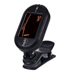 ARELENE Musedo Portable LCD Pipa Tuner 360 Degree Rotatable Clip-on Erhu Tuner with Auto Power On/Off T-80