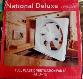 Exhaust Fan 6" inch-White National Deluxe