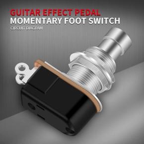 XHHDQES 13Pcs SPST Momentary Soft Press Foot Switch Normally Open 2 PIN Stomp Box Push Button Footswitch for Guitar Pedal