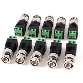 Video Balun 10pcs (Five Pair) 50 mtr Working Distance Connector for CCTV Camera CAT5 / Cat6 UTP 1MP / 2MP / 3MP /4 MP