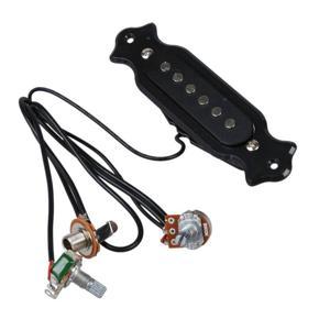 Magnetic acoustic pickup for guitar Black