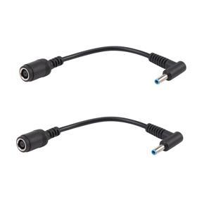 2X Adapter Power Supply 7.4X5.0mm to 4.5X3.0mm Tip Connector Converter for HP Stream Spectre Pavilion Envy Elitebook